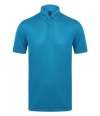 H460 Henbury Slim Fit Stretch Microfine Piqué Polo Shirt sapphire blue colour image